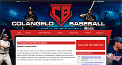 Desktop Screenshot of colangelobaseball.com